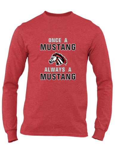 Creekview Mustangs Once A Men's LS T-Shirt