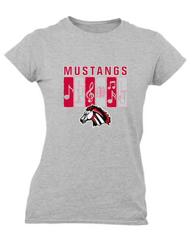 Creekview Mustangs Band # 2 Women's SS T-Shirt