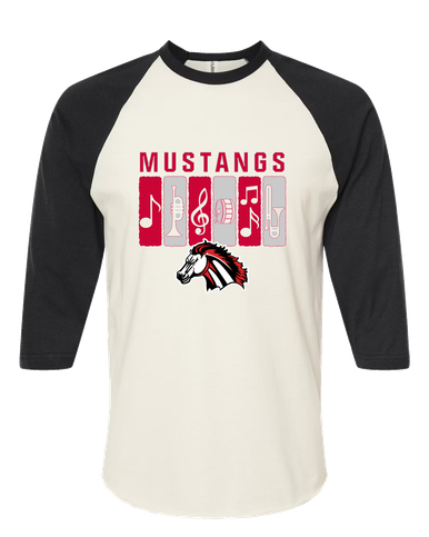 Creekview Mustangs Band # 2 Men's Baseball T-Shirt