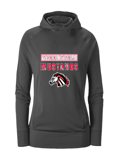 Creekview Mustangs Mascot #9 Women's Hoodie