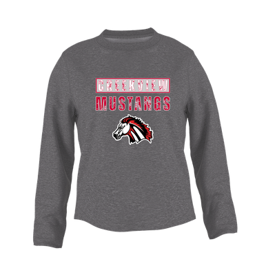Creekview Mustangs Mascot #9 Women's Sweatshirt