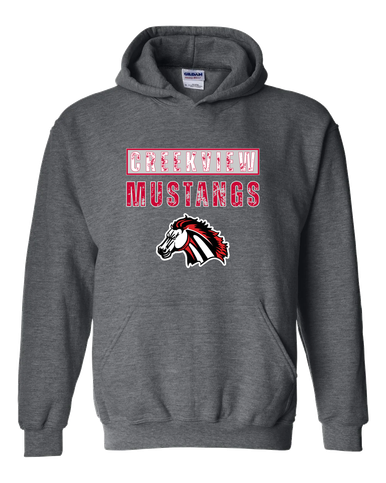 Creekview Mustangs Mascot #9 Men's Hoodie