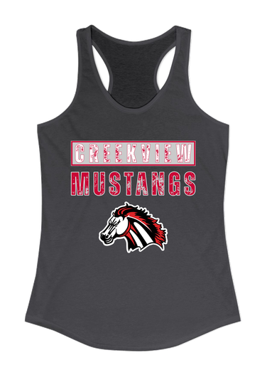 Creekview Mustangs Mascot #9 Women's Tank Top