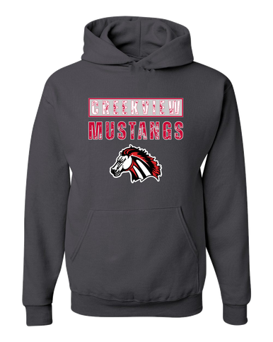Creekview Mustangs Mascot #9 Men's Premium Hoodie
