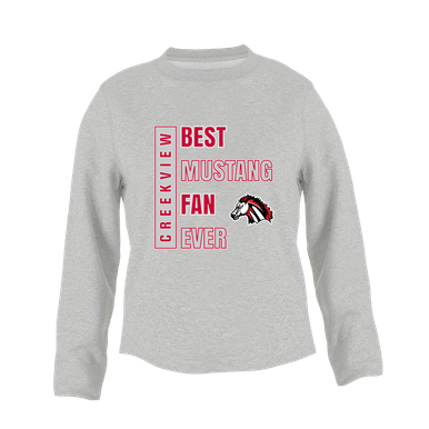 Creekview Mustangs Best Mustang Fan Women's Sweatshirt