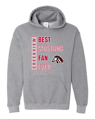 Creekview Mustangs Best Mustang Fan Men's Hoodie