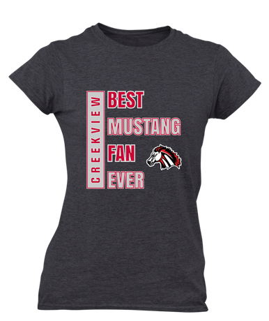 Creekview Mustangs Best Mustang Fan Women's Premium SS T-Shirt