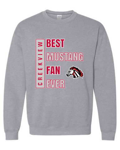 Creekview Mustangs Best Mustang Fan Men's Sweatshirt