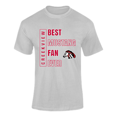 Creekview Mustangs Best Mustang Fan Men's SS T-Shirt