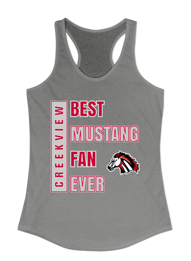 Creekview Mustangs Best Mustang Fan Women's Tank Top
