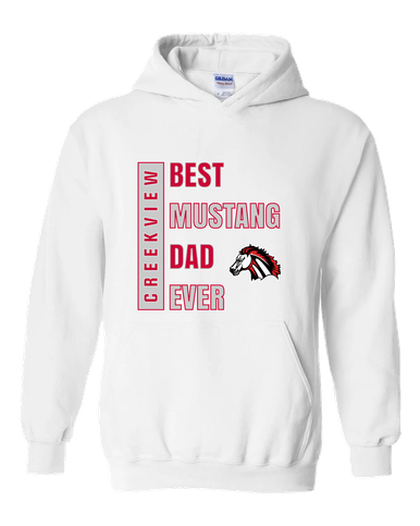 Creekview Mustangs Best Mustang Dad Men's Hoodie