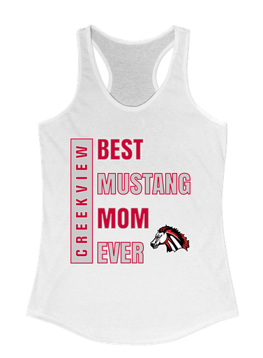 Creekview Mustangs Best Mustang Mom Women's Tank Top