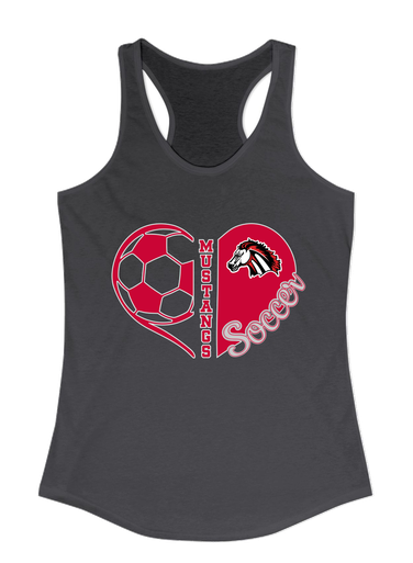 Creekview Mustangs Heart Soccer Women's Tank Top