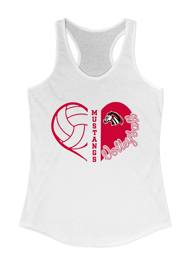 Creekview Mustangs Heart Volleyball Women's Tank Top