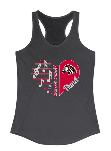 Creekview Mustangs Heart Band Women's Tank Top