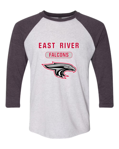 East River Falcons Mascot #3 Women's Baseball T-Shirt