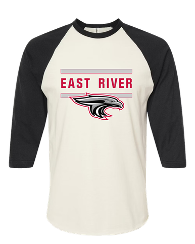 East River Falcons Mascot #4 Women's Baseball T-Shirt