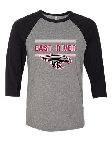 East River Falcons Mascot #4 Men's Baseball T-Shirt