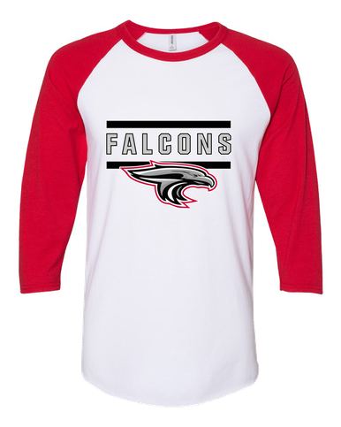 East River Falcons Mascot #5 Women's Baseball T-Shirt