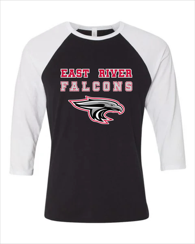 East River Falcons Spirit Men's Baseball T-Shirt