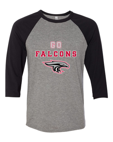 East River Falcons Go Team Women's Baseball T-Shirt