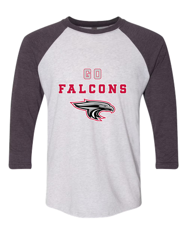 East River Falcons Go Team Men's Baseball T-Shirt