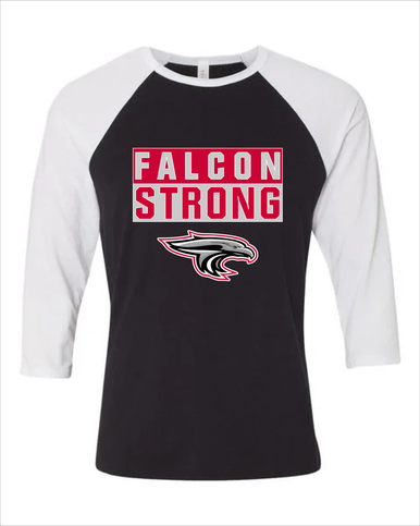 East River Falcons Strong #1 Women's Baseball T-Shirt