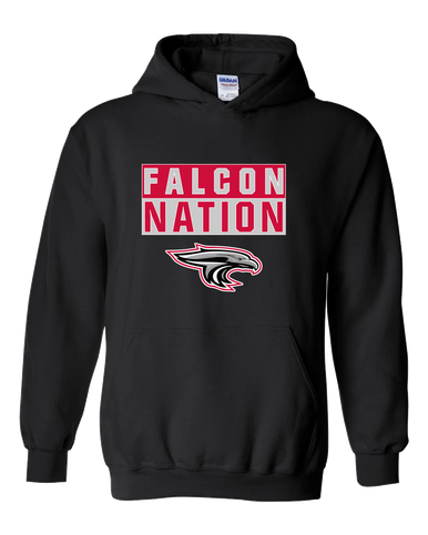 East River Falcons Nation #1 Men's Hoodie