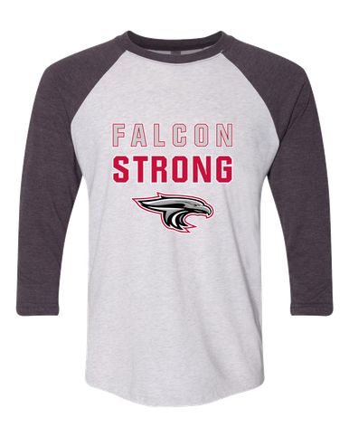 East River Falcons Strong #2 Men's Baseball T-Shirt