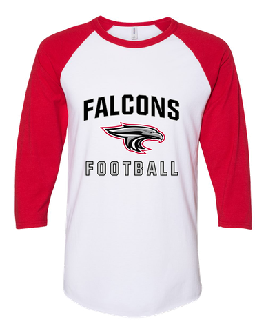 East River Falcons Football #1 Men's Baseball T-Shirt