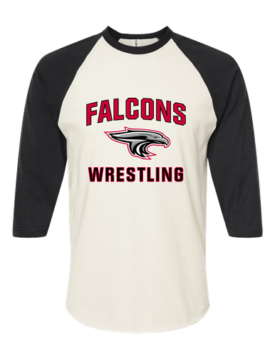 East River Falcons Wrestling Men's Baseball T-Shirt
