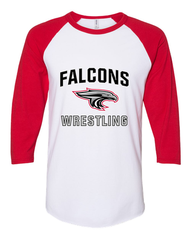 East River Falcons Wrestling Women's Baseball T-Shirt