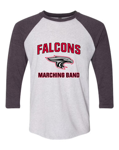 East River Falcons Marching Band Women's Baseball T-Shirt