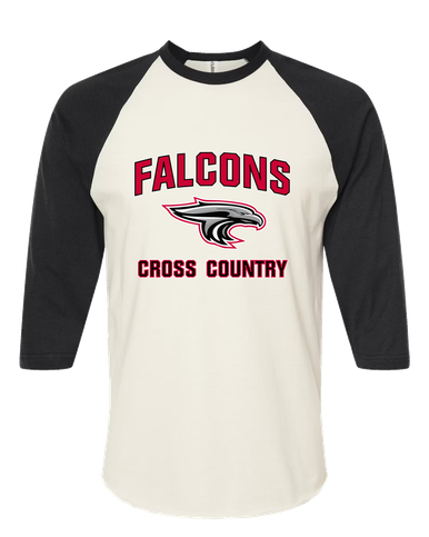 East River Falcons Cross Country Women's Baseball T-Shirt