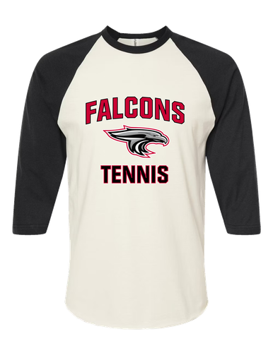 East River Falcons Tennis Women's Baseball T-Shirt