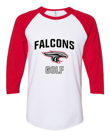 East River Falcons Golf Women's Baseball T-Shirt