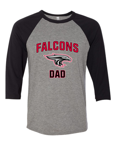 East River Falcons Dad Men's Baseball T-Shirt