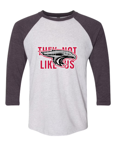 East River Falcons They Not Like Us #2 Women's Baseball T-Shirt