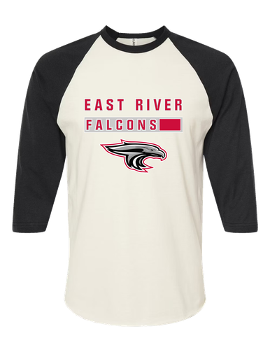 East River Falcons Mascot #7 Men's Baseball T-Shirt