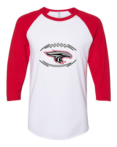 East River Falcons Football #3 Women's Baseball T-Shirt
