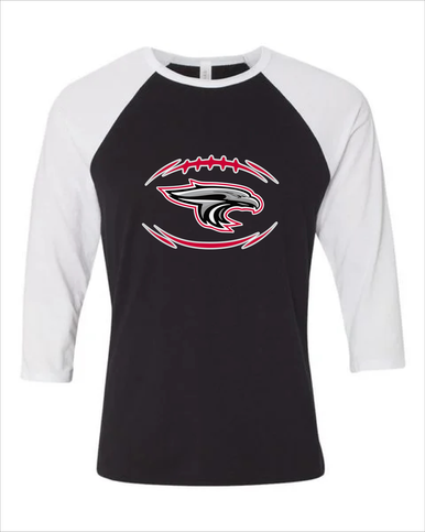East River Falcons Football #3 Men's Baseball T-Shirt