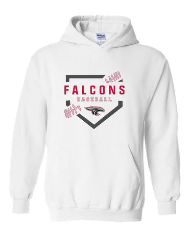 East River Falcons Baseball #2 Men's Hoodie