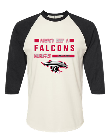 East River Falcons Mindset Women's Baseball T-Shirt