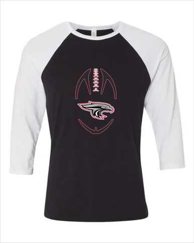 East River Falcons Football #4 Women's Baseball T-Shirt