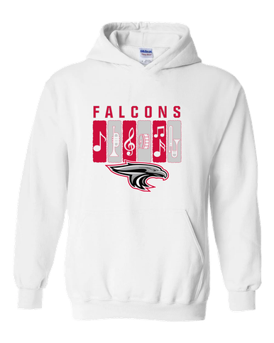 East River Falcons Band # 2 Men's Hoodie