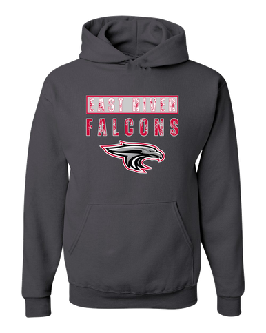 East River Falcons Mascot #9 Men's Premium Hoodie