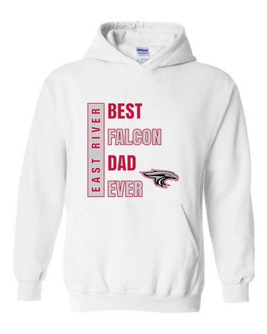 East River Falcons Best Falcon Dad Men's Hoodie