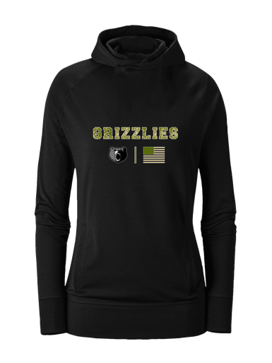 Pajaro Valley Grizzlies Camo Flag Women's Hoodie