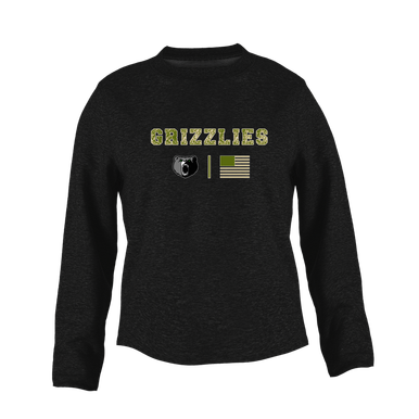 Pajaro Valley Grizzlies Camo Flag Women's Sweatshirt