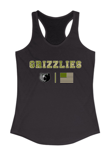 Pajaro Valley Grizzlies Camo Flag Women's Tank Top